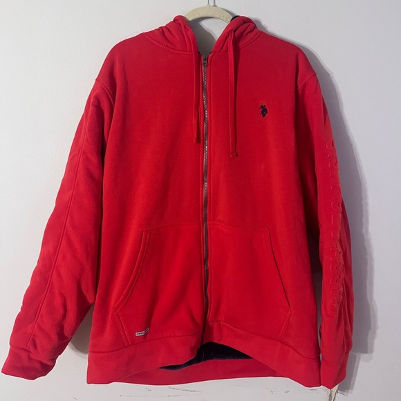 U.s. Polo Assn Men's. Fleece Full Zip Hoodie - Picture 1 of 7
